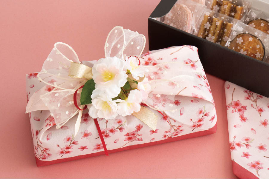 桜デザインのあづまバッグを使った春のギフトラッピングアイデア