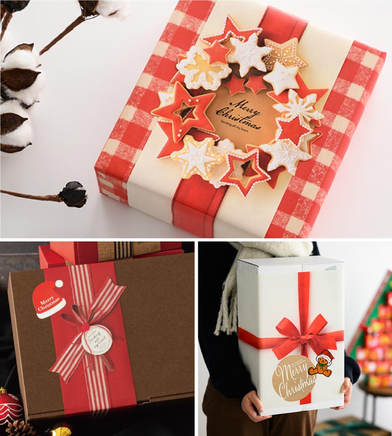 クリスマス時短ラッピングアイテム｜ギフト、ラッピング用品、包装資材