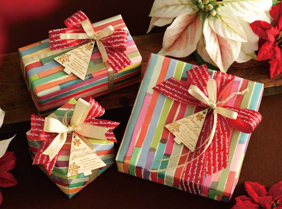 クリスマス小物の低コストラッピング｜ギフト、ラッピング用品、包装