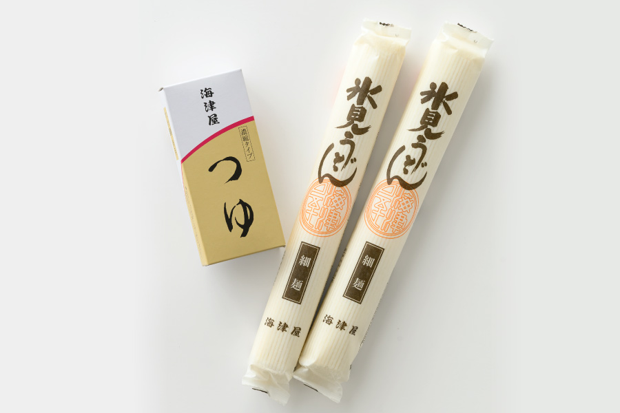氷見うどんとつゆの商品写真
