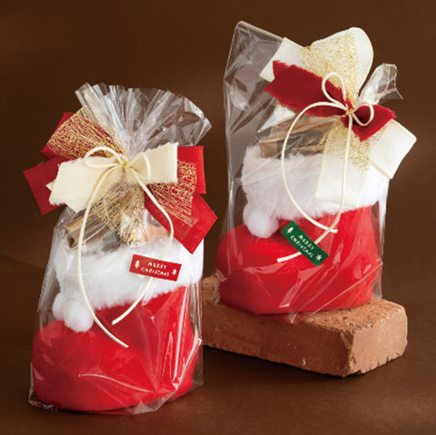 P07 クリスマスブーツラッピング