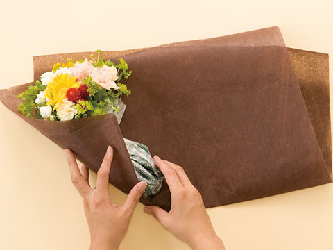 基本の花束 ブーケ 畳んで包む ギフト ラッピング用品 包装資材通販 Heads ヘッズ