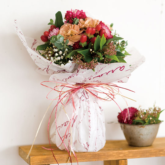 基本の花束 ブーケ 下から包む ギフト ラッピング用品 包装資材通販 Heads ヘッズ 基本の花束 ブーケ 下から包む ギフト ラッピング用品 包装資材通販 Heads ヘッズ