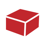 赤のラッピング資材：ギフトボックス