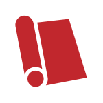 赤のラッピング資材：包装紙