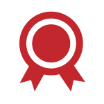 赤のラッピング資材：シール