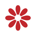 赤のラッピング資材：フラワーピック・花用資材