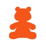 オレンジのラッピング資材：雑貨・小売商材