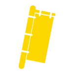 イエローのラッピング資材：店舗装飾・事務用品