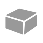 グレーのラッピング資材：ギフト箱