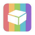 多色・マルチカラーのラッピング資材：ギフト箱