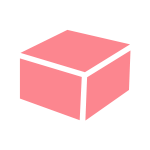 ピンクのラッピング資材：ギフト箱