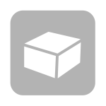 白のラッピング資材：ギフト箱