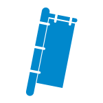 ブルーのラッピング資材：店舗装飾・事務用品