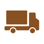 ブラウンのラッピング資材：宅配・梱包資材