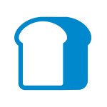 ブルーのラッピング資材：食品対応用品