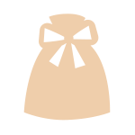 ベージュ・クリームのラッピング資材：ラッピング袋