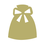 金（ゴールド）のラッピング資材：ラッピング袋