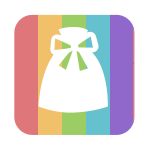 多色・マルチカラーのラッピング資材：ラッピング袋