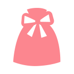ピンクのラッピング資材：ラッピング袋