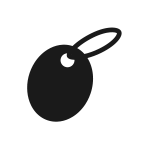 黒のラッピング資材：ラッピング小物