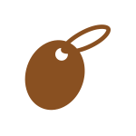 ブラウンのラッピング資材：ラッピング小物