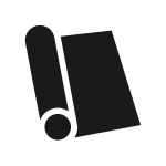 黒のラッピング資材：包装紙