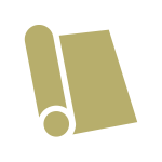 金（ゴールド）のラッピング資材：包装紙