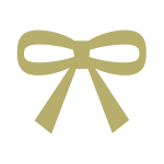 金（ゴールド）のラッピング資材：リボン