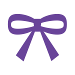 パープル・ワインのラッピング資材：リボン