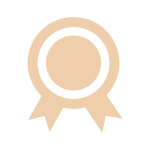 ベージュ・クリームのラッピング資材：シール