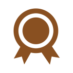 ブラウンのラッピング資材：シール