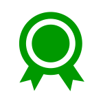 グリーンのラッピング資材：シール