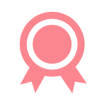 ピンクのラッピング資材：シール