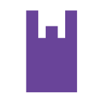 パープル・ワインのラッピング資材：買い物袋