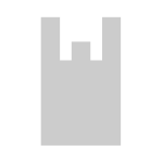 銀（シルバー）のラッピング資材：買い物袋