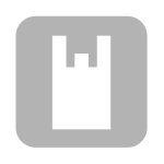 白のラッピング資材：買い物袋