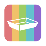 多色・マルチカラーのラッピング資材：トレー・カゴ