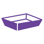 パープル・ワインのラッピング資材：トレー・カゴ