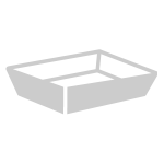 銀（シルバー）のラッピング資材：トレー・カゴ