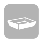 白のラッピング資材：トレー・カゴ