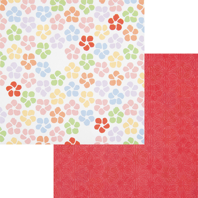 花柄の包装紙・掛け紙