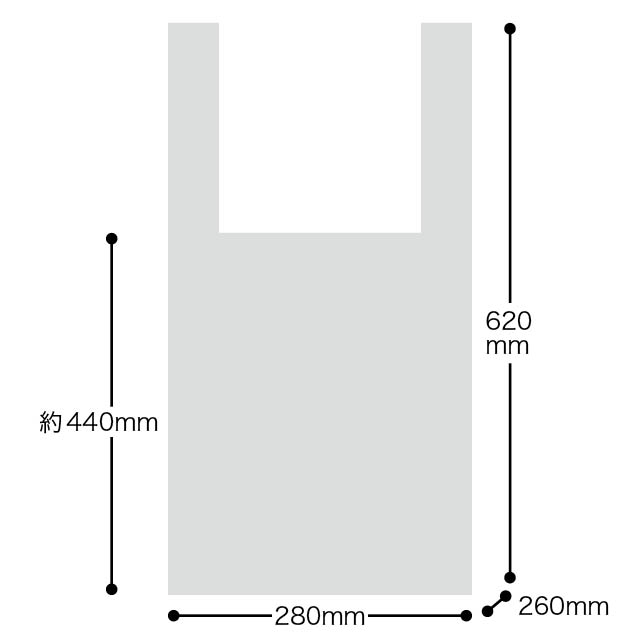 ルナコントレジバッグ/バイオマス30%-LL W280×D260×H620