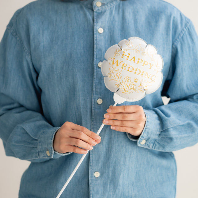 バルーンフラワーピックL-5/ウエディング ウエディング W140×D80×H140(全長660)