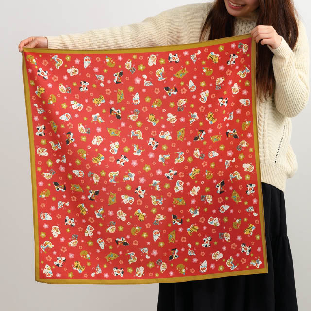 えんぎもの風呂敷-1/十二支 W750×H750