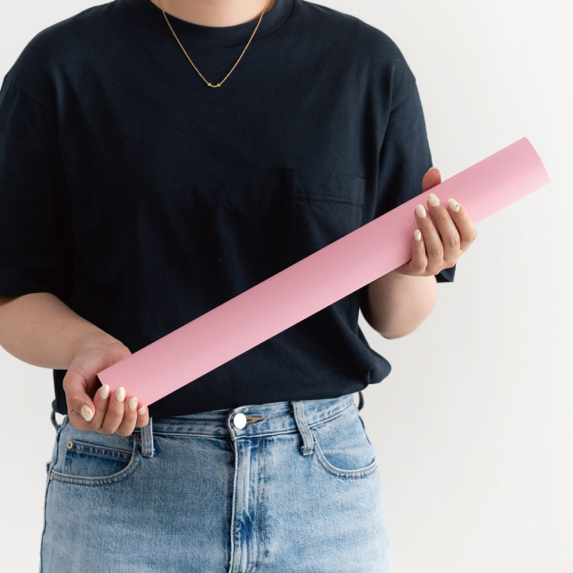 ラッピングカラーPPロール-34/ブロッサムピンク ブロッサムピンク 50cm幅