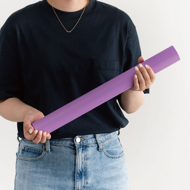 ラッピングカラーPPロール-35/パープル パープル 50cm幅