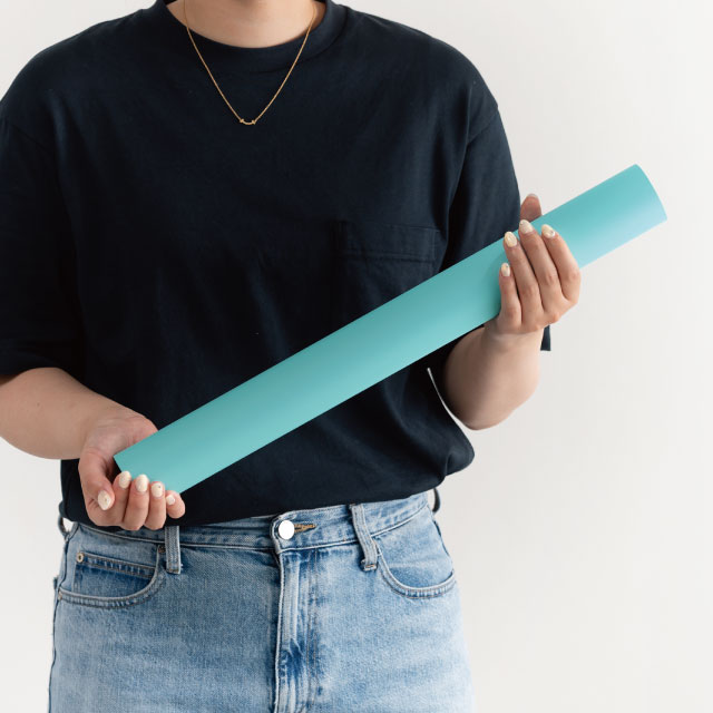 ラッピングカラーPPロール-36/ペールターコイズ ペールターコイズ 50cm幅