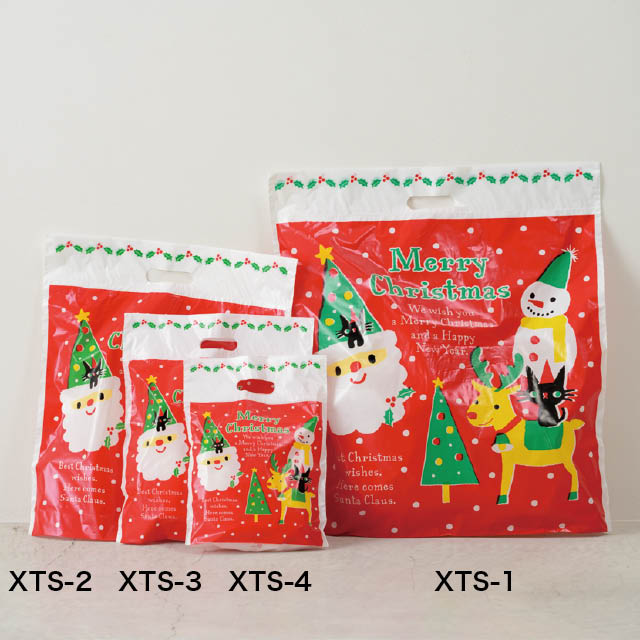 クリスマスツリーサンタPEバッグ-1 W480×D60×H550