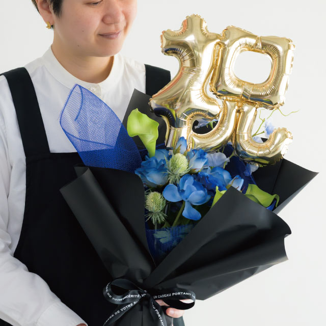 バルーンフラワーピックLL-7/祝 W250×D60×H250(全長780)